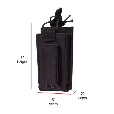 Image showing  6 in. x 3 in. Double Magazine Pocket for Gun Safe