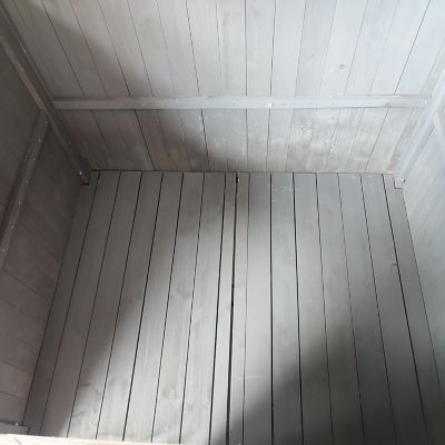 Image showing  Outdoor Wooden Dog House, Grey, Extra Large