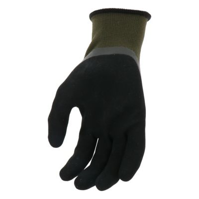 Image showing  Unisex Polyester Water-Resistant Dual Coated Latex Work Gloves, 1-Pair