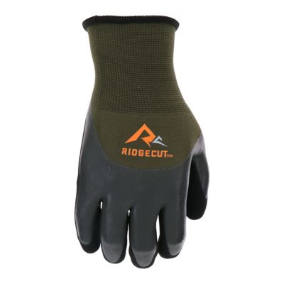 Image showing  Unisex Polyester Water-Resistant Dual Coated Latex Work Gloves, 1-Pair