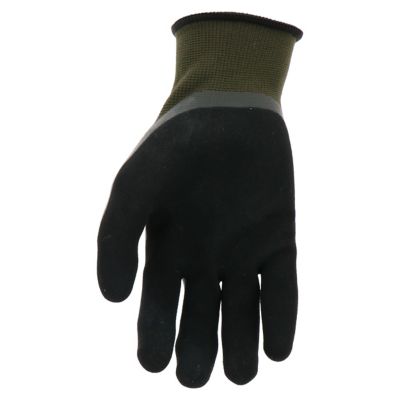 Image showing  Unisex Polyester Water-Resistant Dual Coated Latex Work Gloves, 1-Pair