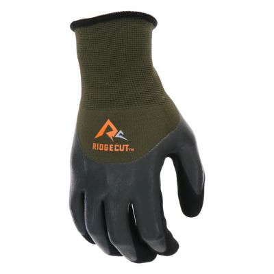 Image showing  Unisex Polyester Water-Resistant Dual Coated Latex Work Gloves, 1-Pair
