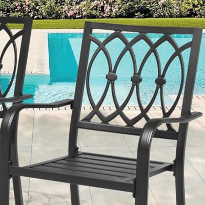 Image showing  Outdoor Cast-Aluminum Patio Chairs, 2 pk.
