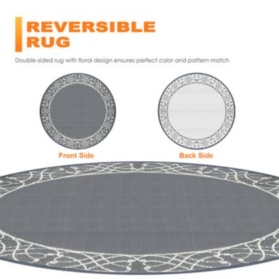 Image showing  Polypropylene Outdoor Reversible Rug, 5 ft. x 5 ft., SO07