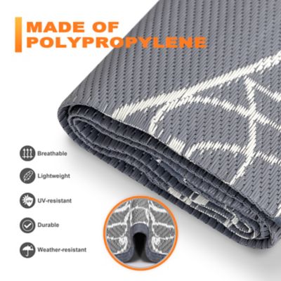 Image showing  Polypropylene Outdoor Reversible Rug, 5 ft. x 5 ft., SO07