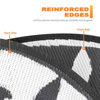 Image showing  Polypropylene Outdoor Reversible Rug, 5 x 5ft., SO08