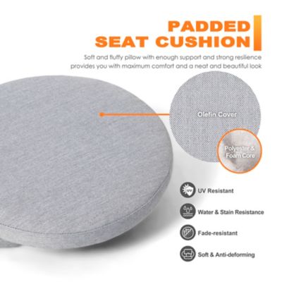 Image showing 5 th Nuu Garden Outdoor Replacement Seat Cushions, 2 pk., M04GR
