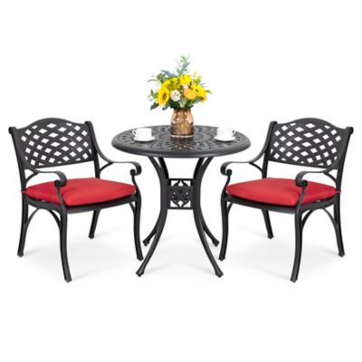 Image showing  Patio Cast Aluminum Bistro Set, 3 pc., SCD018BP?0110