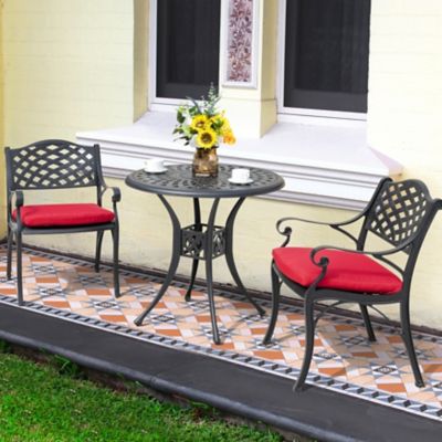 Image showing  Patio Cast Aluminum Bistro Set, 3 pc., SCD018BP?0110