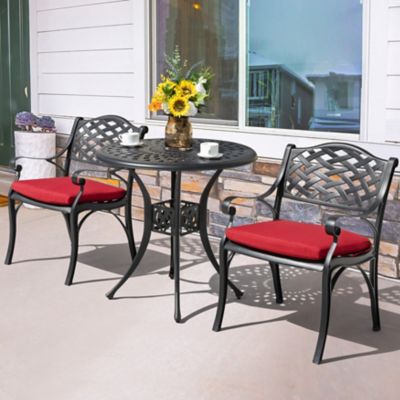 Image showing  Patio Cast Aluminum Bistro Set, 3 pc., SCD018BP?0110