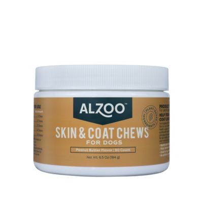 Alzoo Skin and Coat Supplement Chews for Dogs