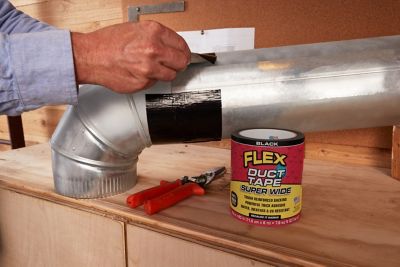 Image showing  Super Wide Duct Tape Black 4.60 in. x 20 ft.