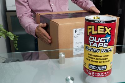 Image showing  Super Wide Duct Tape Black 7.50 in. x 20 ft.