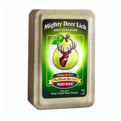 Mighty Deer Lick Sweet Pear Deer Attractant, 4 lb. Block