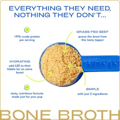 Image showing  Beef Bone Broth Powder for Dogs, 4.75 oz.
