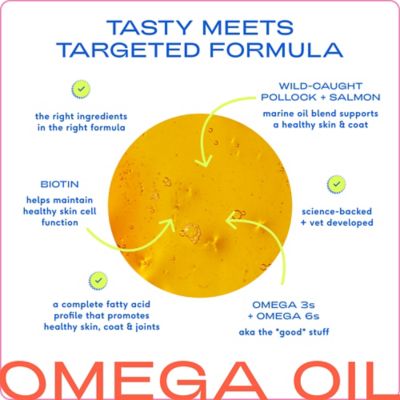 Image showing  Omega Oil Skin and Coat Supplement for Dogs, 16 oz.