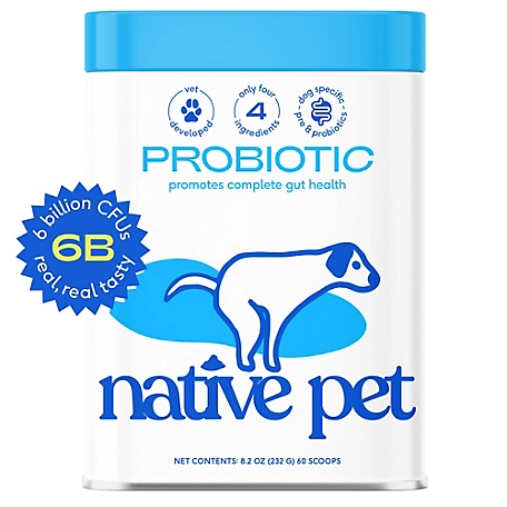 Native Pet Probiotic Powder for Dogs, 8.2 oz.