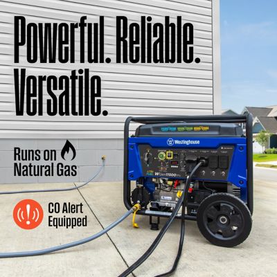Image showing  14,500/11,500-Watt Tri-Fuel Portable Generator, CO Sensor, Gas/Propane/Natural Gas