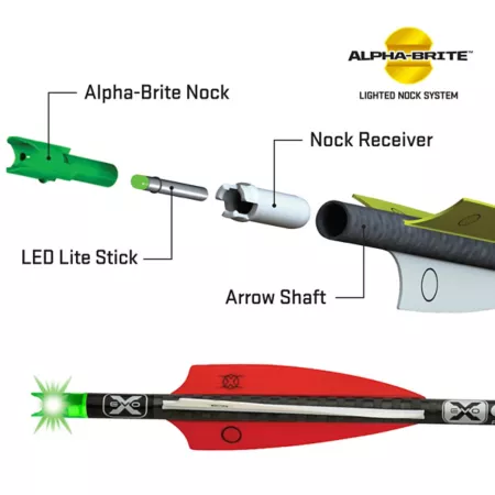 TenPoint Alpha-Brite Illuminated Notch System Arrow Nocks