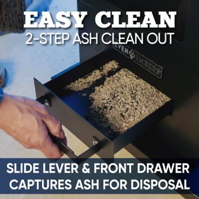 Image showing 7 th Even Embers Pellet-Fueled Patio Heater with 1 Glass Panel, 100 sq. ft., 70,000 BTU