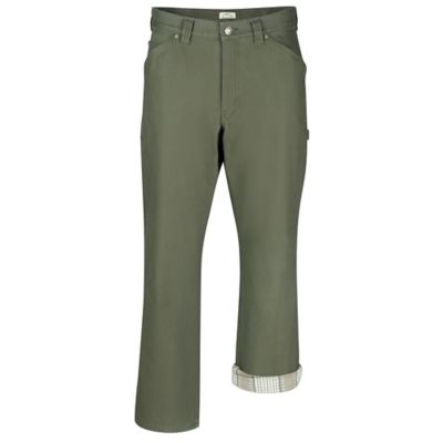 Blue Mountain Men's Flannel-Lined Canvas Pant