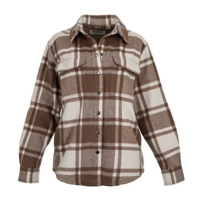 Ridgecut Women's Plaid Flannel Shirt Jacket