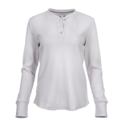 Ridgecut Women's Waffle Long-Sleeve Henley Shirt