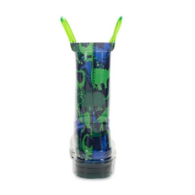 Image showing 5 th Western Chief Dinosaur World Lighted Rain Boot