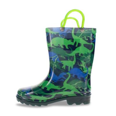 Image showing 6 th Western Chief Dinosaur World Lighted Rain Boot