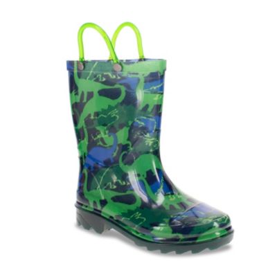 Western Chief Dinosaur World Lighted Rain Boot