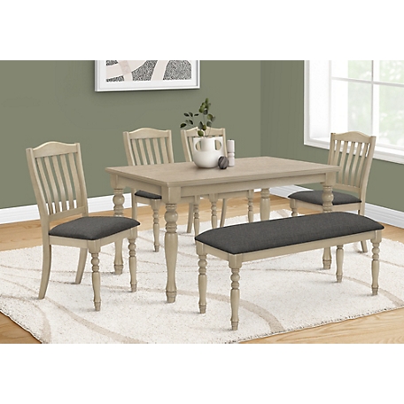 Monarch Specialties Rectangular Dining Table, Grey