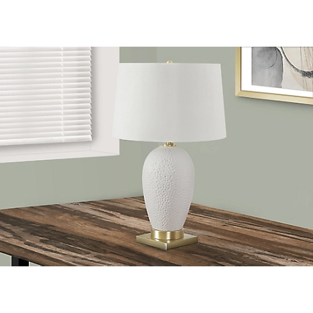 Monarch Specialties Transitional Table Lamp Textured Base