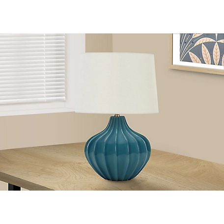 Monarch Specialties Transitional Table Lamp with Curved Silhouette