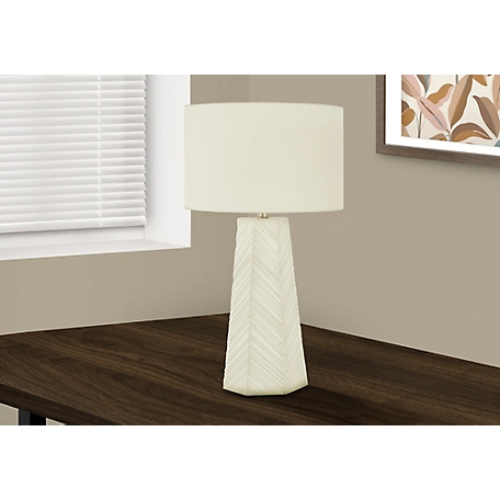 Monarch Specialties Transitional Table Lamp with Textured Finish