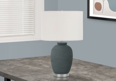 Monarch Specialties Table Lamp with Textured Ceramic Base