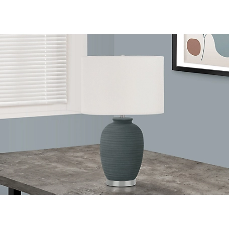 Monarch Specialties Table Lamp with Textured Ceramic Base
