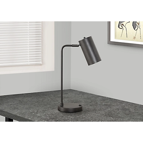 Monarch Specialties Table Lamp with Adjustable Shade And USB Port