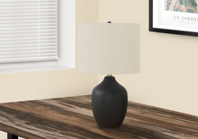 Monarch Specialties Table Lamp Two Tone And Smoothe Ceramic