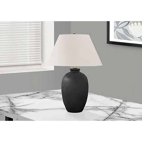 Monarch Specialties Table Lamp with Linen Empire Shade