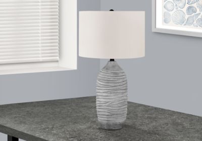 Monarch Specialties Table Lamp Modern Textured Base
