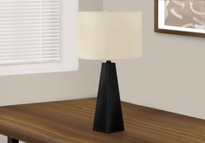 Monarch Specialties Table Lamp Sleek Resin Triangular Body