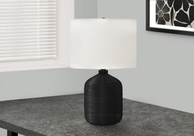 Monarch Specialties Table Lamp with Rattan Base