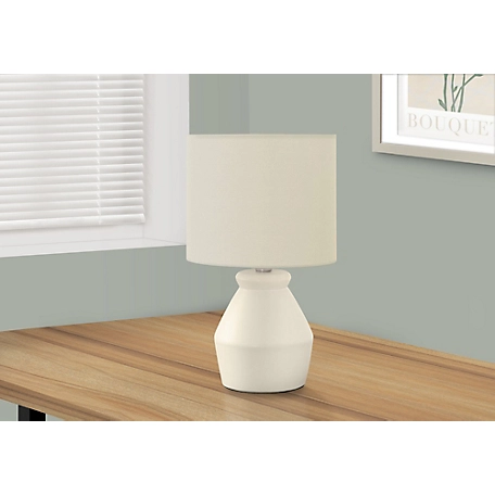 Monarch Specialties Table Lamp with Drum Shade And 3-Way Switch