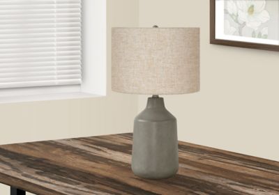 Monarch Specialties Contemporary Table Lamp with Concrete Base
