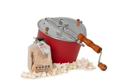 Wabash Valley Farms Farm Fresh Popcorn Snacking Cheer featuring Red Whirley Pop with Metal Gears