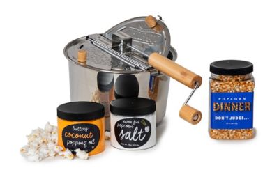 Wabash Valley Farms Kernel Comfort Kit featuring Stainless Steel Whirley Pop