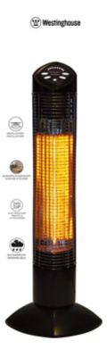 Image showing 5 th Westinghouse Freestanding Oscillating Infrared Electric Outdoor Heater with Remote, 84 sq. ft., 4,100 BTU