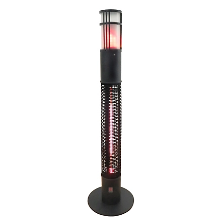 Westinghouse Infrared Electric Outdoor Heater Portable with Gold Tube and Flame