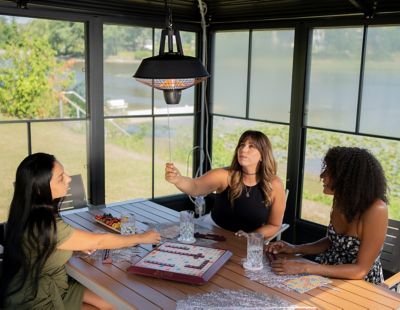 Image showing  Infrared Electric Outdoor Hanging Heater, 81 sq. ft., 5,100 BTU