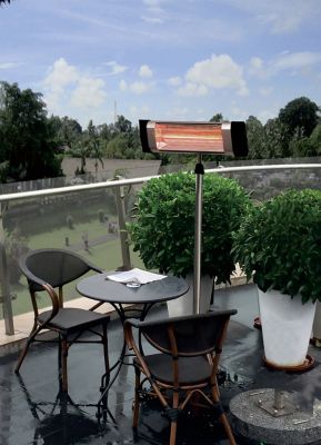 Image showing  Infrared Electric Outdoor Heater - Pole Mounted